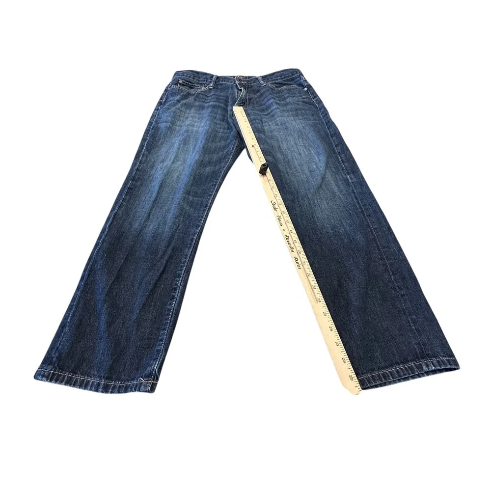 Lucky Brand Mens Jeans Dark Olin Wash Denim Size 36W 30L Straight Leg